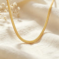 Layered snake chain necklace