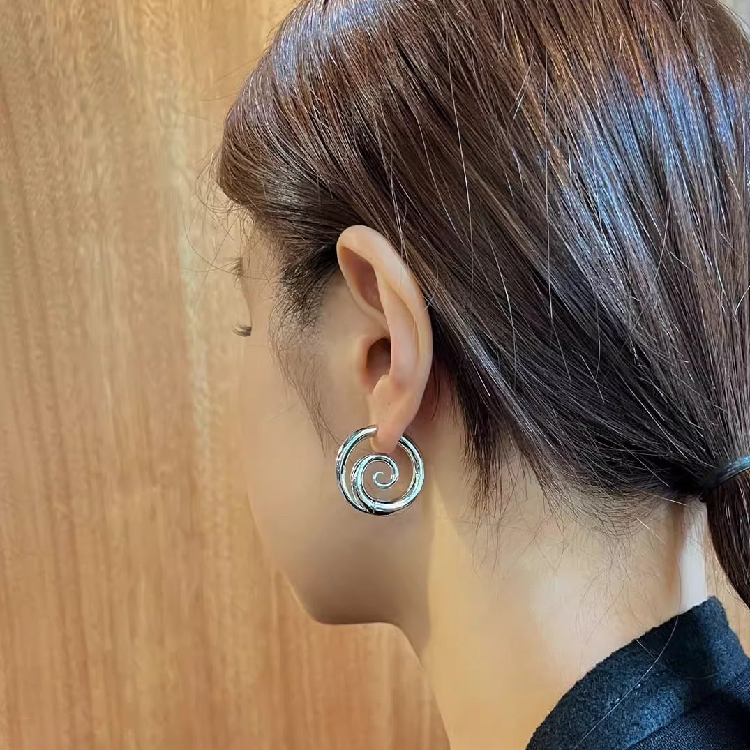 Spiral Clicker Earrings