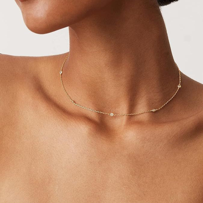 CZ Station Necklace