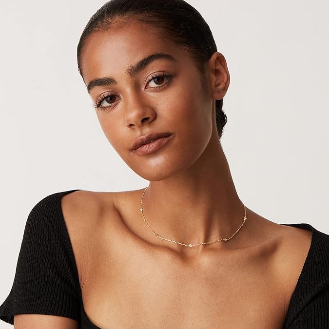 CZ Station Necklace