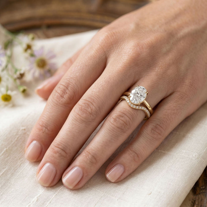 Moissanite Stacking Ring Set