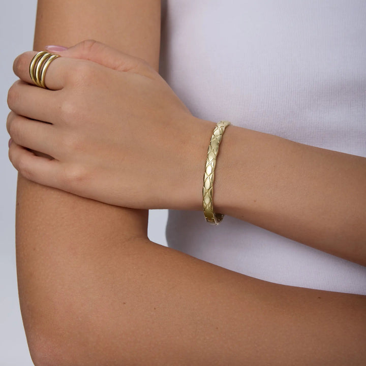Quilted Bangle Bracelet