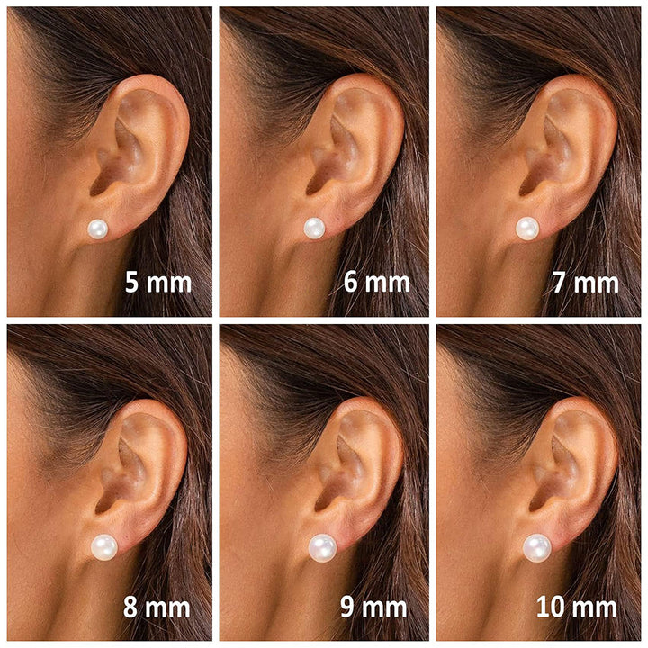 Pearl Shell Stud Earrings