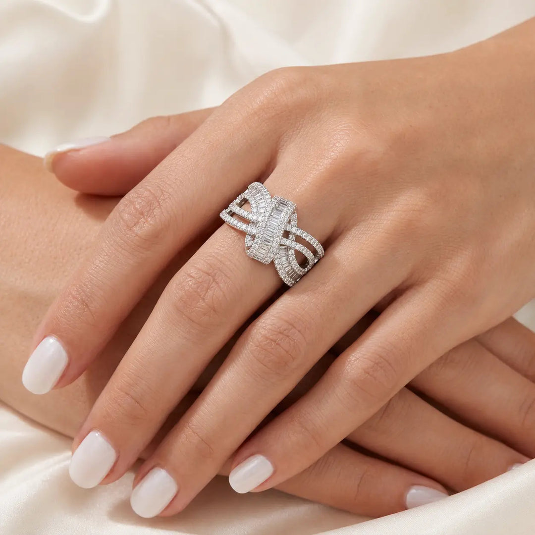 Openwork Ribbon Ring