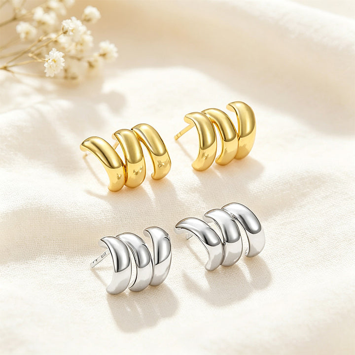 Stacked Hoop Earrings