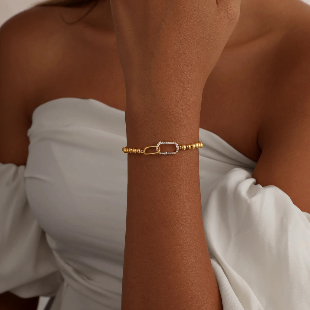 Minimalist Zircon Stretch Bracelet