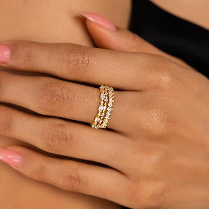 CZ Stacking Ring Set