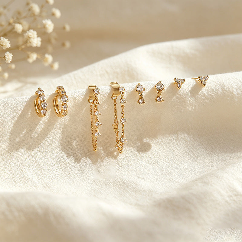 Cubic Zirconia Earring Set
