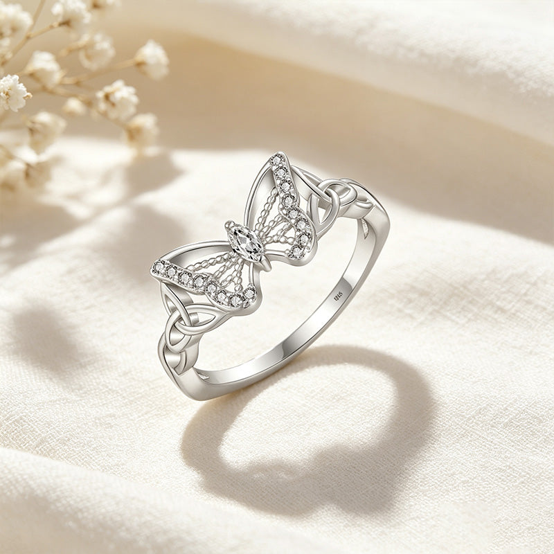 CZ Butterfly Ring