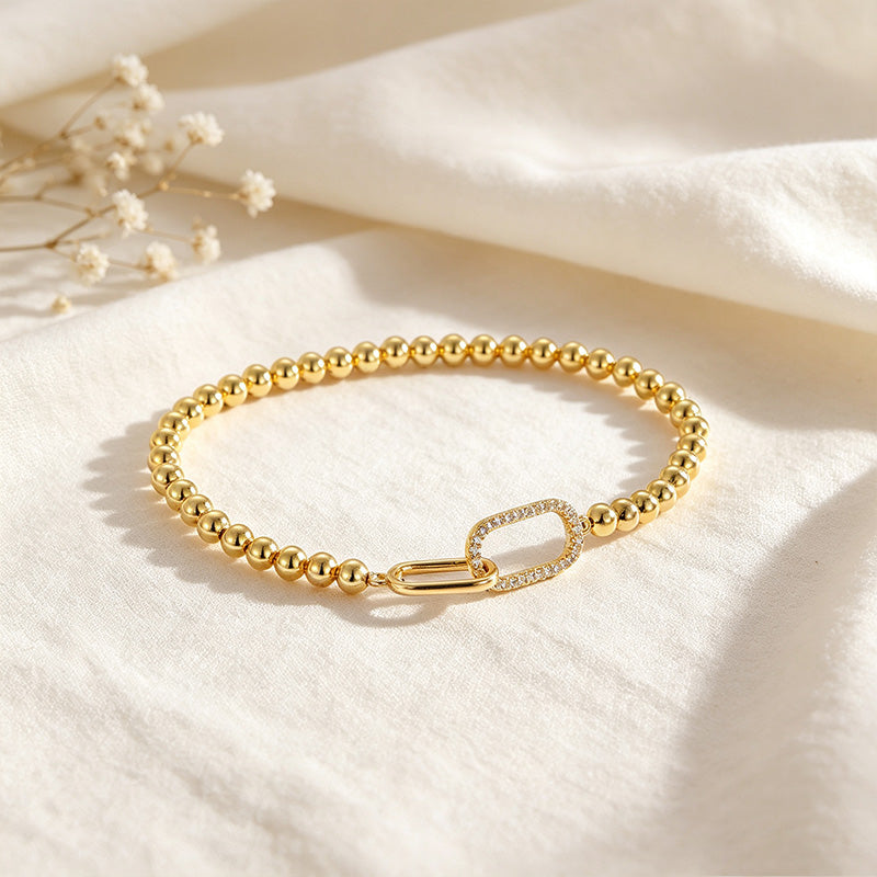 Minimalist Zircon Stretch Bracelet