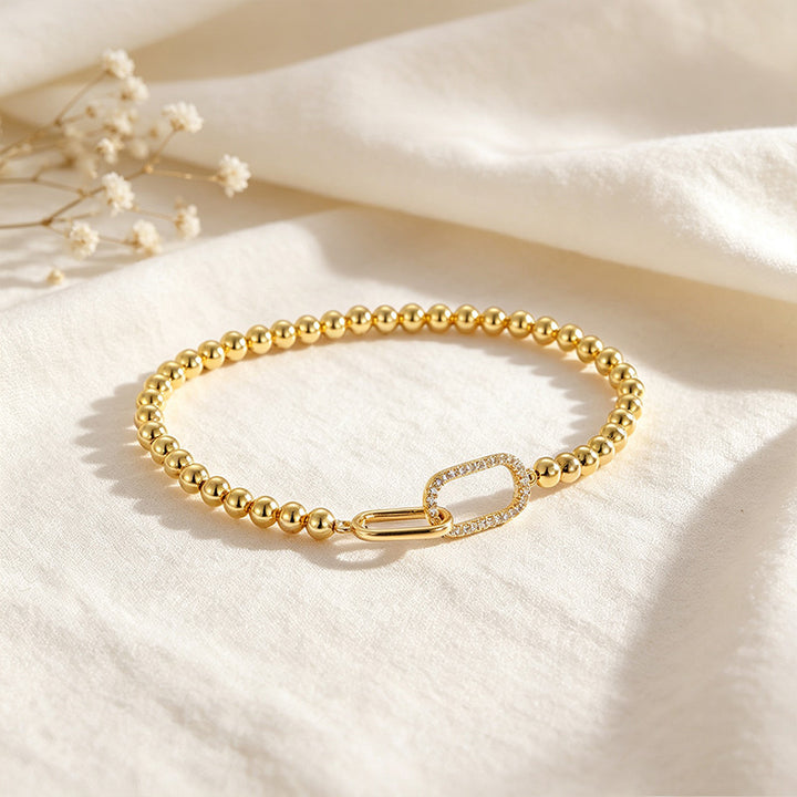 Minimalist Zircon Stretch Bracelet
