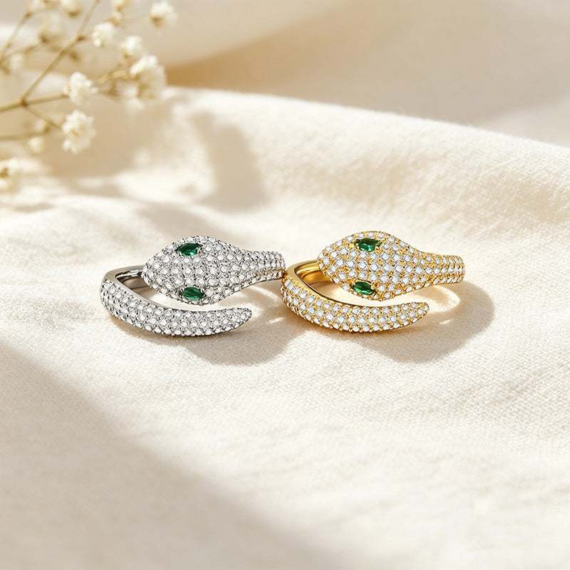Snake Moissanite Ring