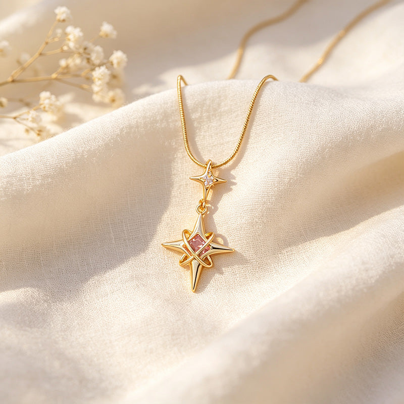 Star Cross Pendant Necklace
