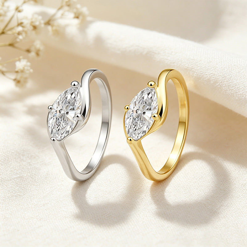 Marquise Moissanite Ring