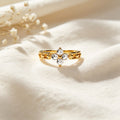 Clover Zircon Ring