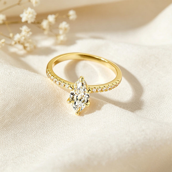 Minimalist Marquise CZ Ring