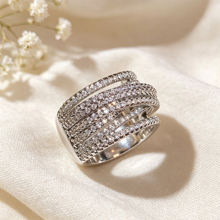 Paved Stone Wrap Ring