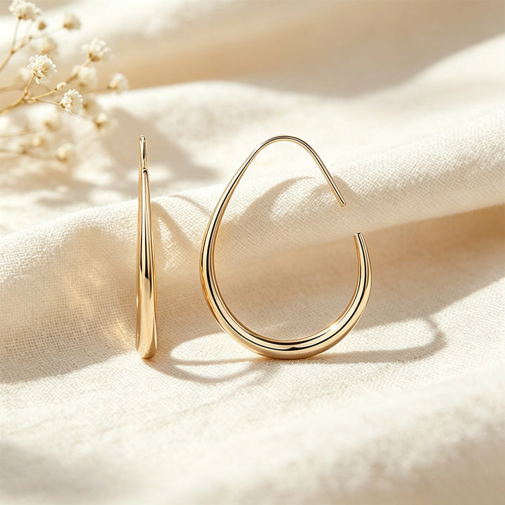 Teardrop Hoop Earrings