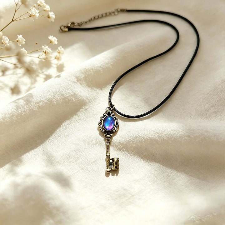 Crystal Key Witch Necklace