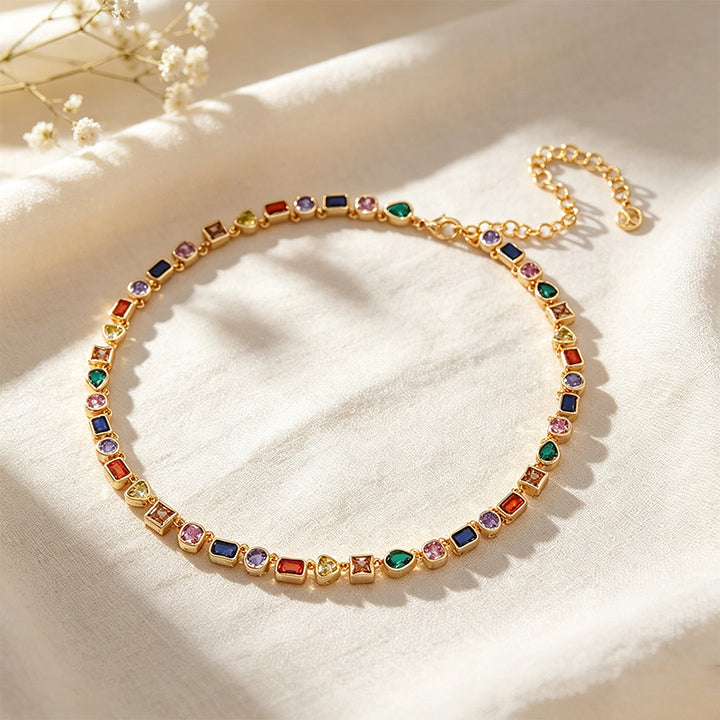 Geometric CZ Necklace