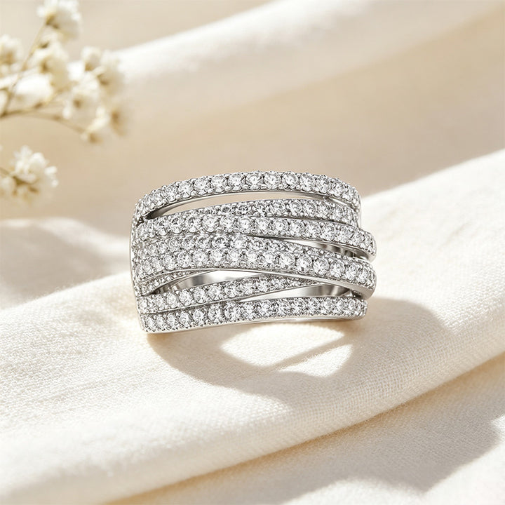 Paved Stone Wrap Ring