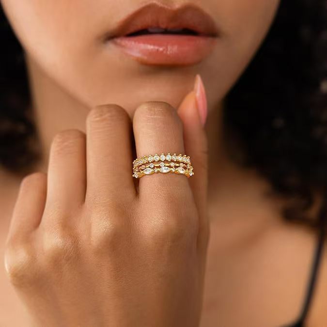 CZ Stacking Ring Set