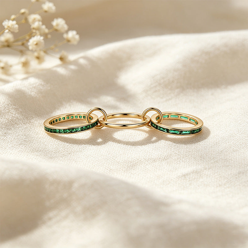 CZ Stackable Ring Set