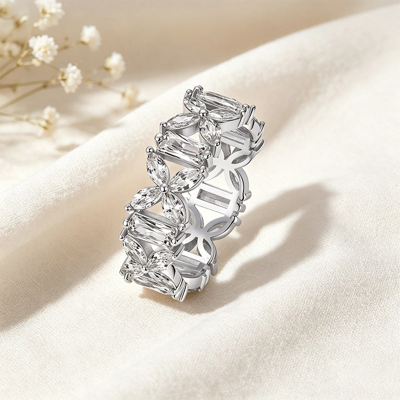 Openwork Marquise Eternity Ring