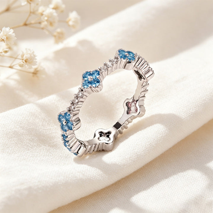 Four-Leaf Clover CZ Ring