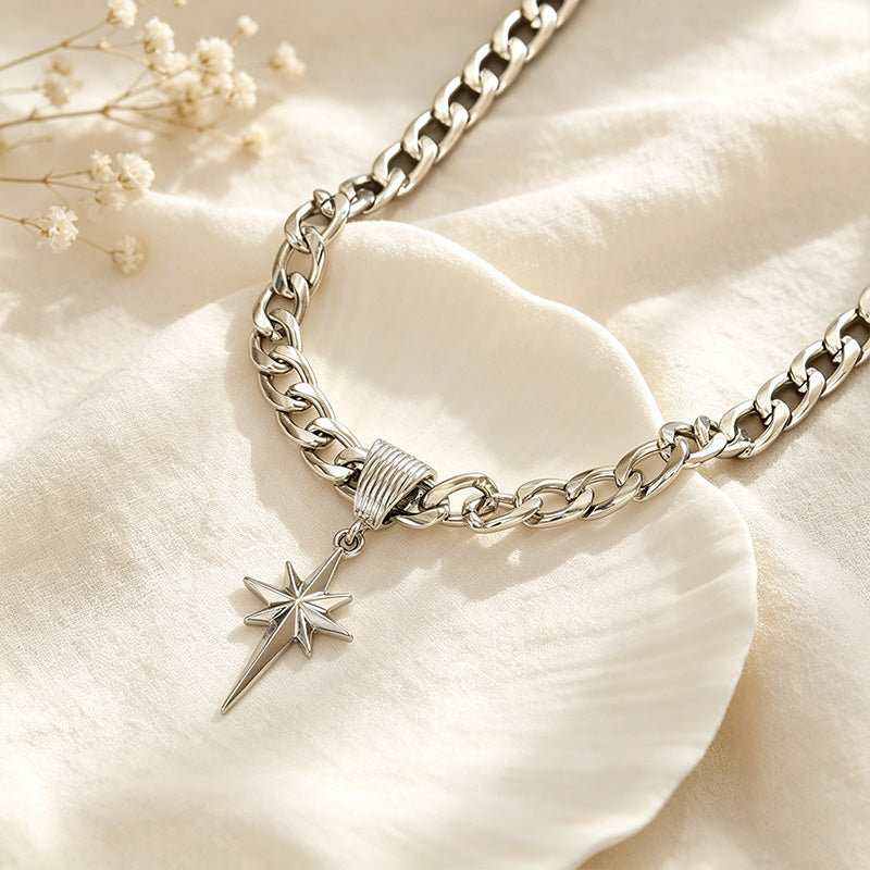 Star Pendant Cuban Necklace