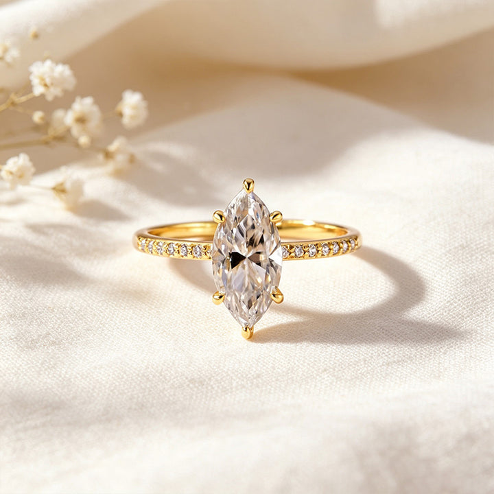 Minimalist Marquise CZ Ring