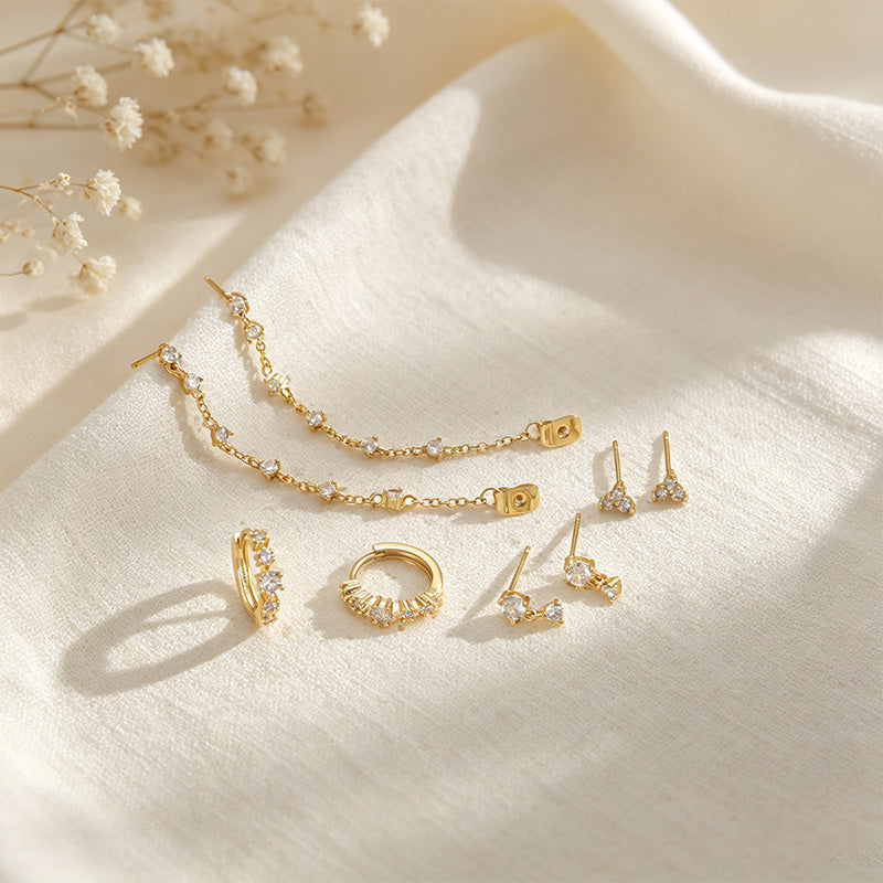 Cubic Zirconia Earring Set