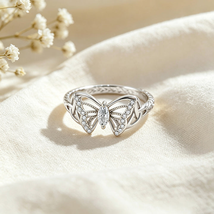 CZ Butterfly Ring