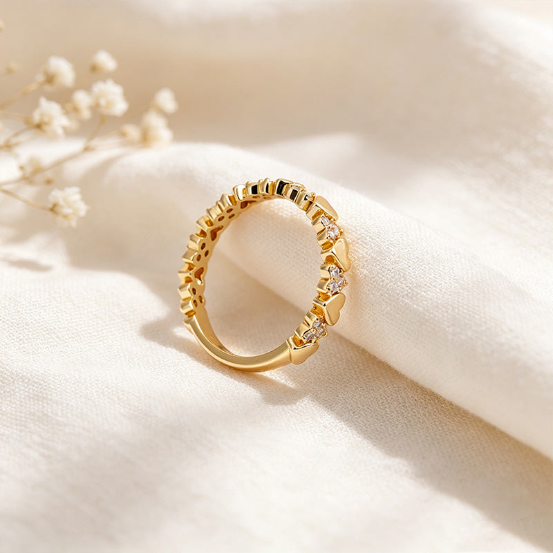 Heart Beat Eternity Ring