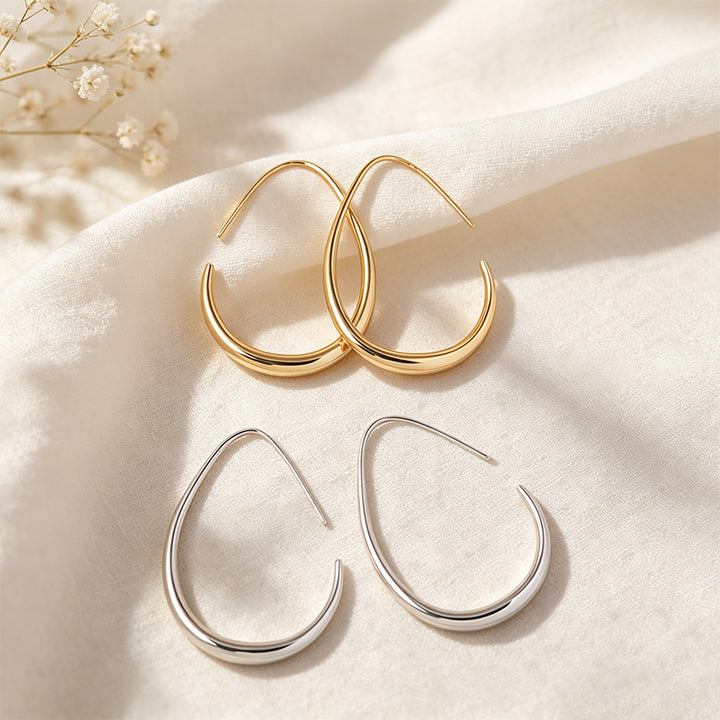 Teardrop Hoop Earrings