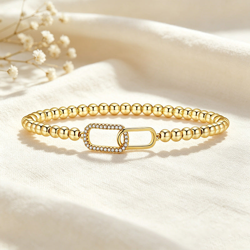Minimalist Zircon Stretch Bracelet