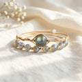 Moonstone Wire Bracelet