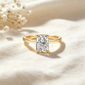 Radiant Cut Moissanite Ring