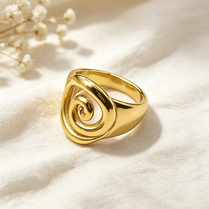Swirl Spiral Ring