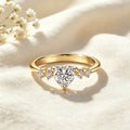 Heart Cut Moissanite Ring