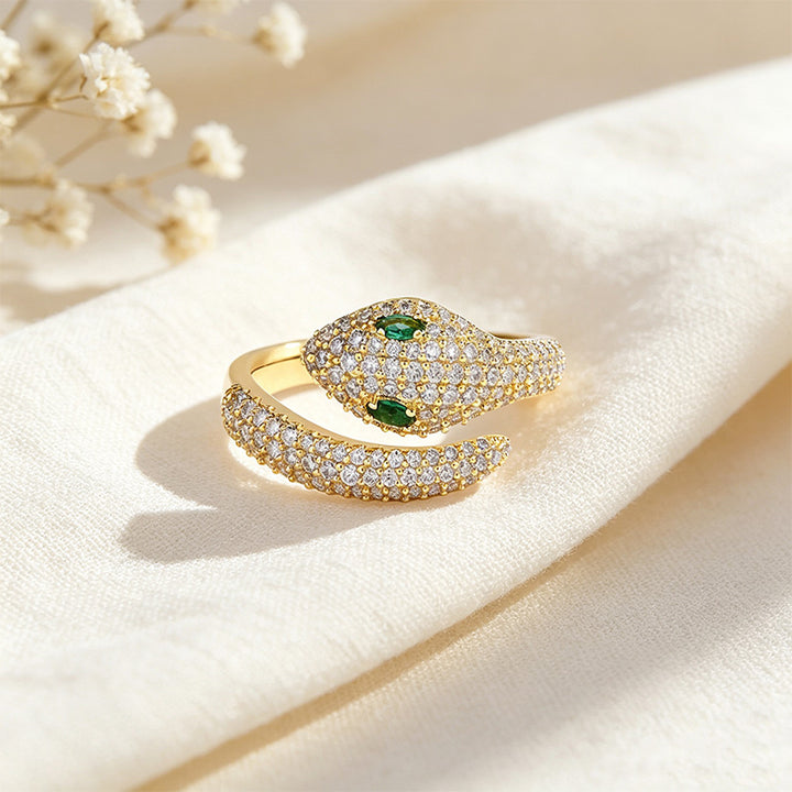 Snake Moissanite Ring