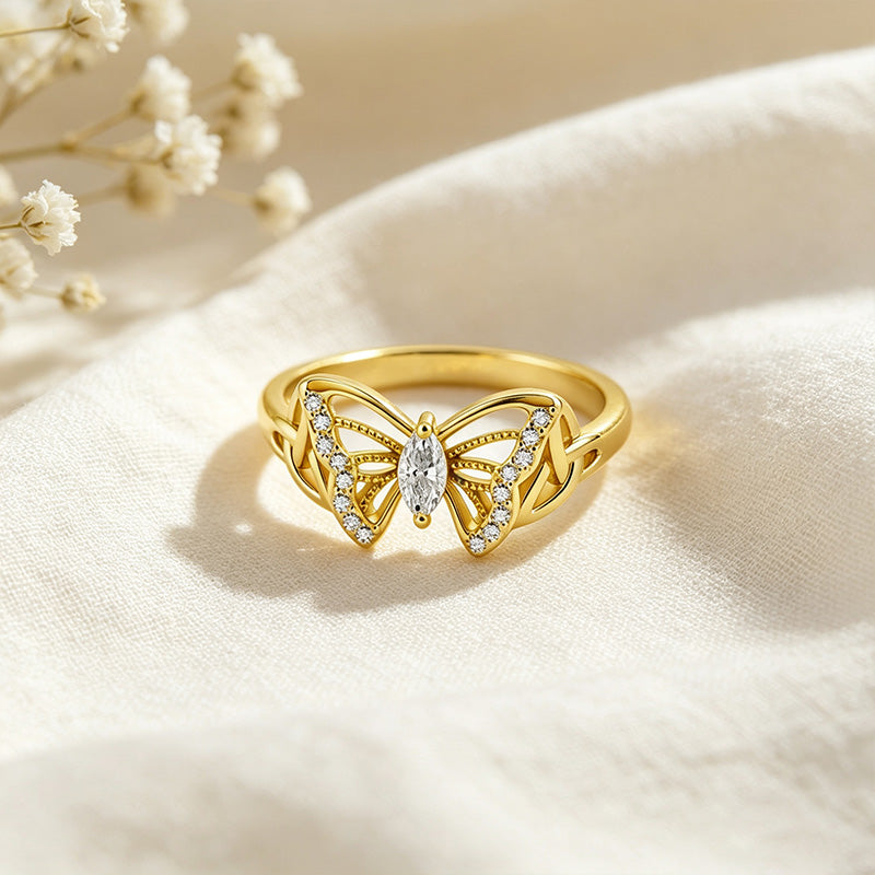 CZ Butterfly Ring