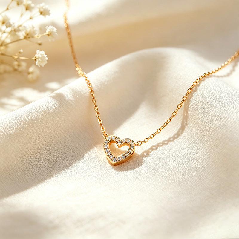 CZ Heart Necklace