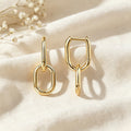 Paperclip Hoop Earrings