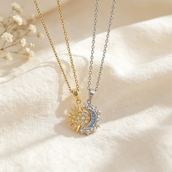 Sun and Moon Magnetic Necklace