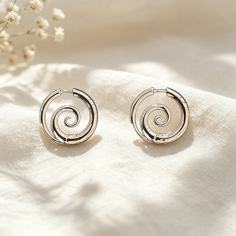 Spiral Clicker Earrings