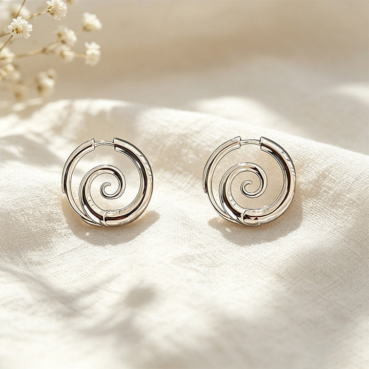 Spiral Clicker Earrings