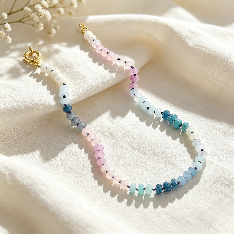 Natural Stone Beaded Necklace