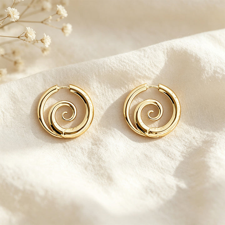 Spiral Clicker Earrings