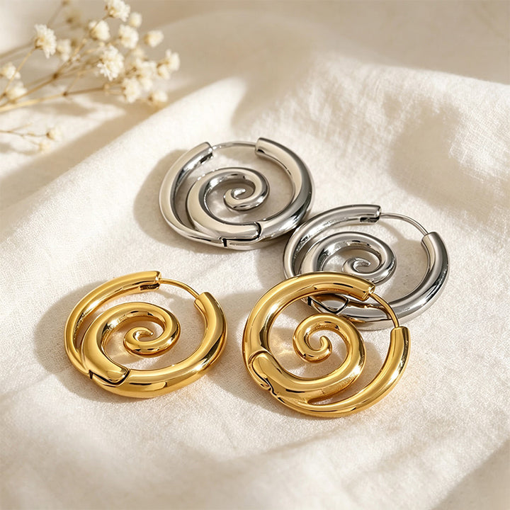 Spiral Clicker Earrings